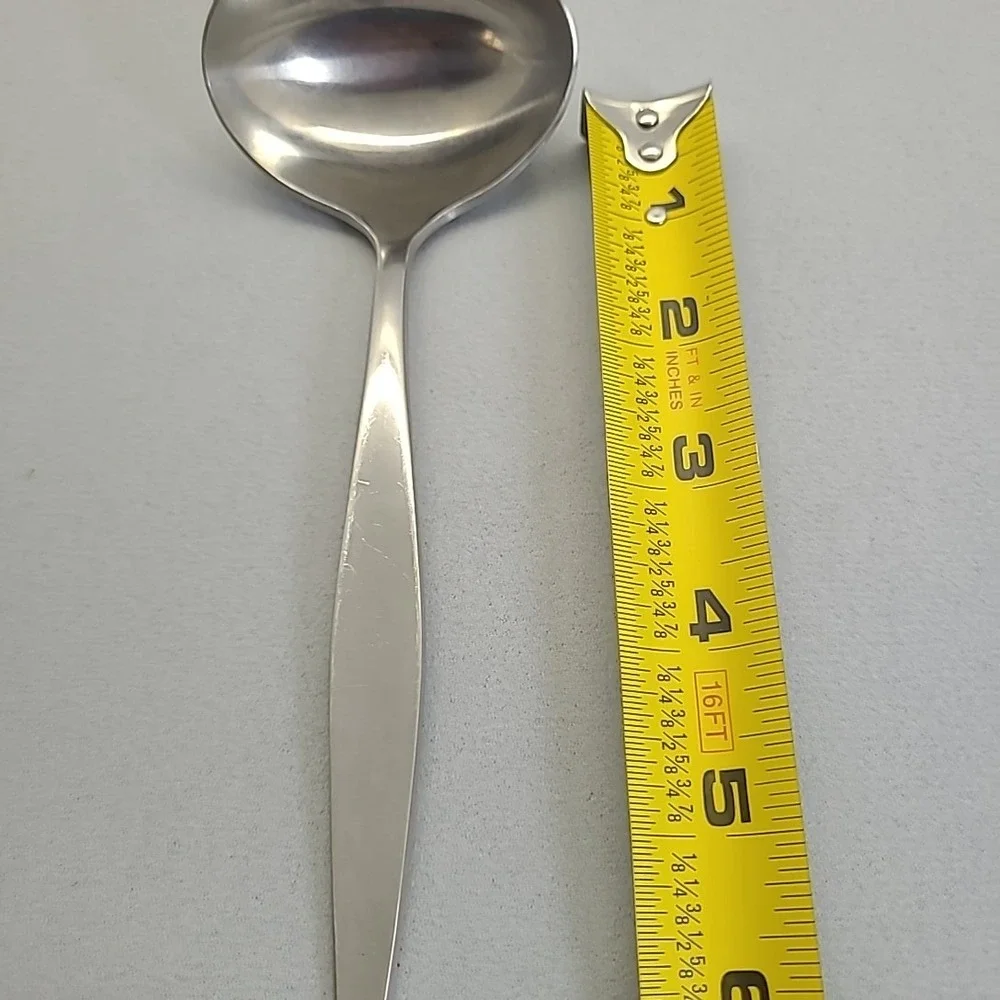 Vintage Reed & Barton Cream Soup Spoon‎ Stainless Steel Silverware Flatware MCM